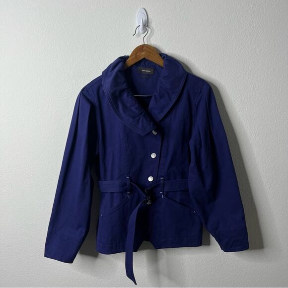 Isabel Marant Blue Dipazo Belted Denim Jacket Womens Size 34 / US XS / 2 - Picture 6 of 12